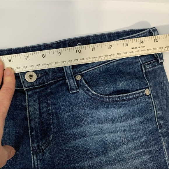AG Adriano Goldschmied the Stevie Ankle slim straight leg‎ blue jean. Size 28R - Picture 4 of 11